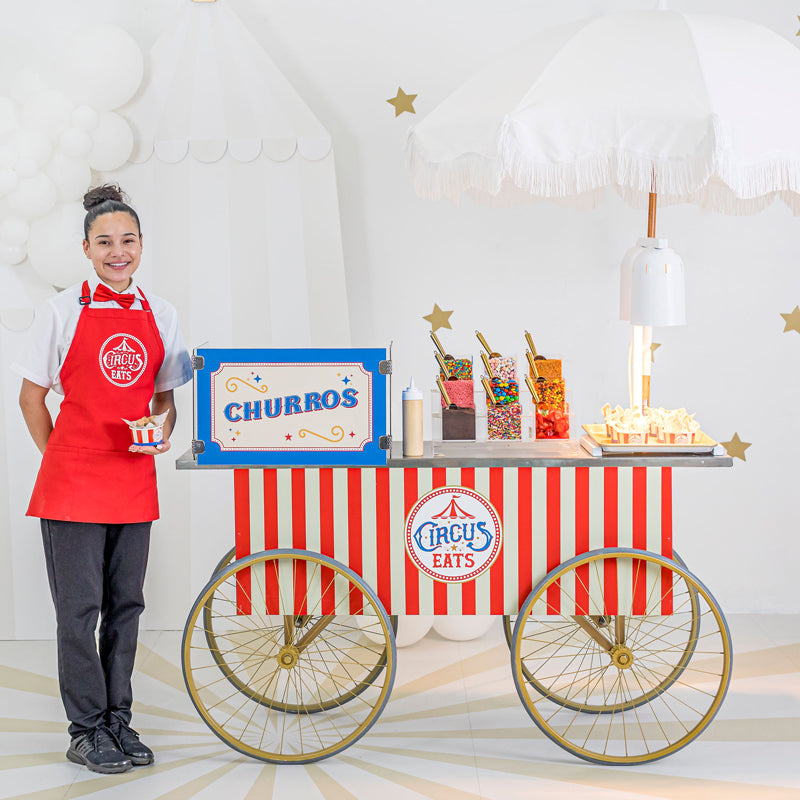 Churros wagon with attendant