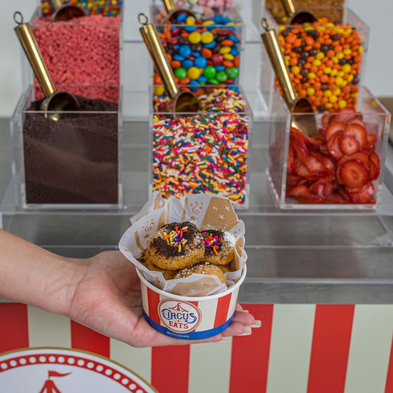 Mini Donuts Wagon with all the toppings